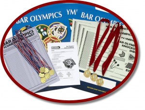 Free Bar Olympics Posters, Medals and Guidelines